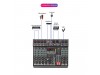 LOMEHO Mixer Audio Professional DSP 99 Effects Bluetooth USB 6 Channel - AM-GT6